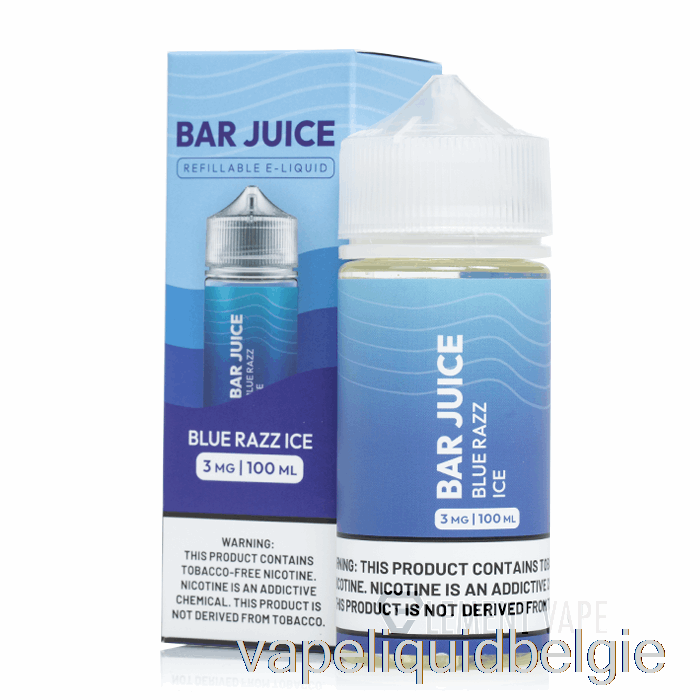 Vape Vloeistof Blue Razz Ijs - Bar Sap - 100ml 3mg